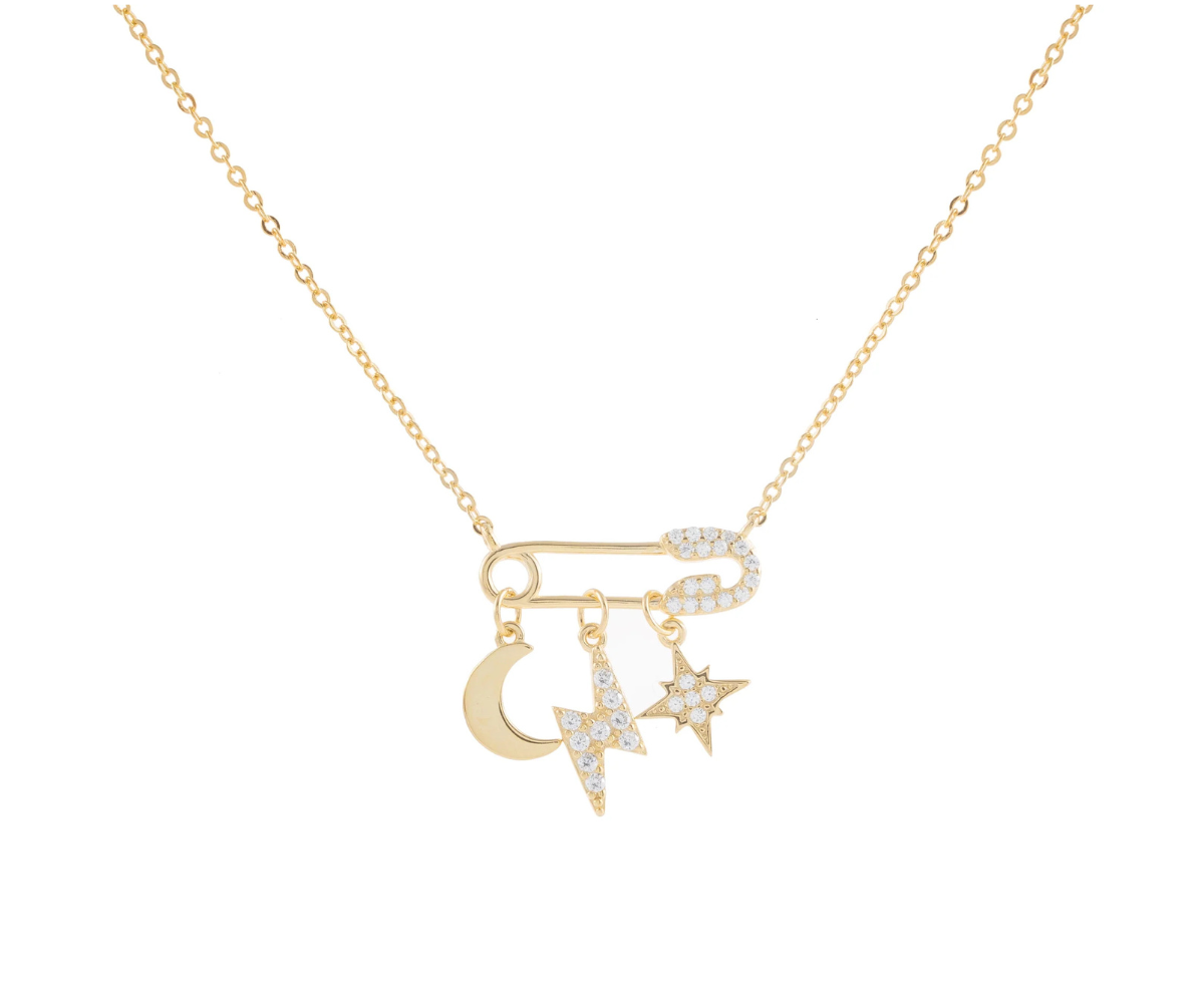 Clip con mini dijes - Plata de ley 925
