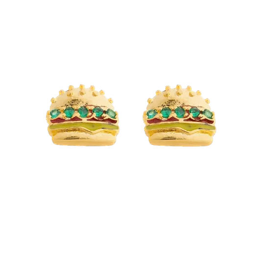 Stud hamburguesa - Plata de ley 925
