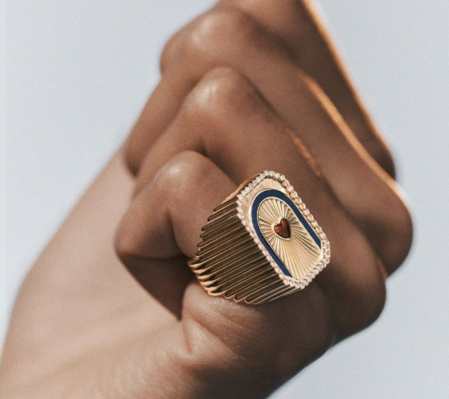 Tarot Ring - red heart