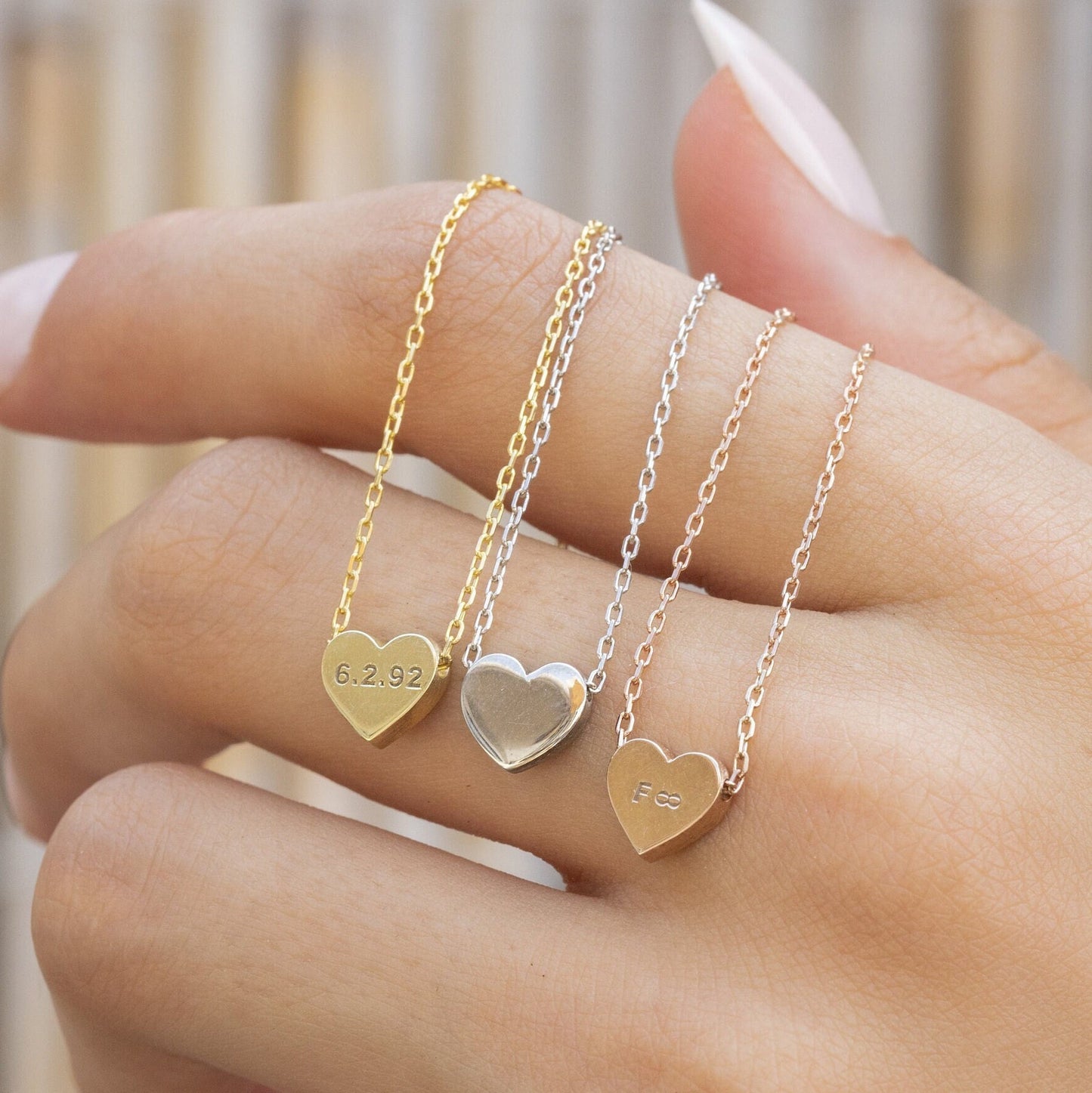 Collar de corazón para personalizar con láser