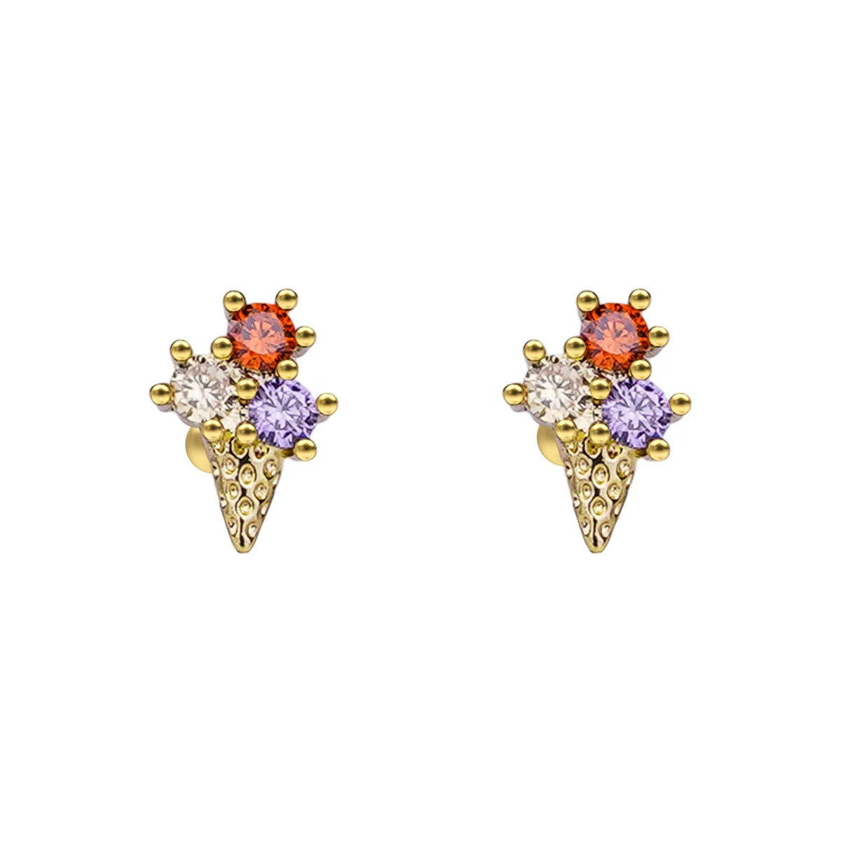 Stud helado individual - plata 925
