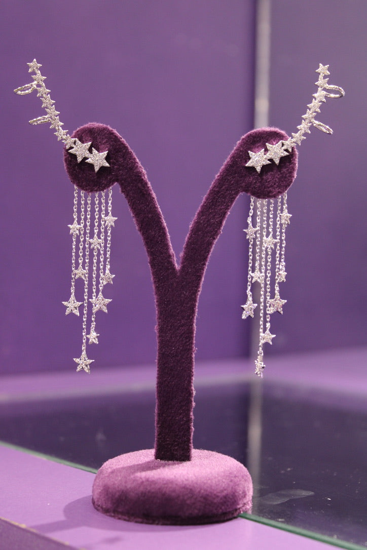 Starfall Ear Cuff - incluye el broche de flecos