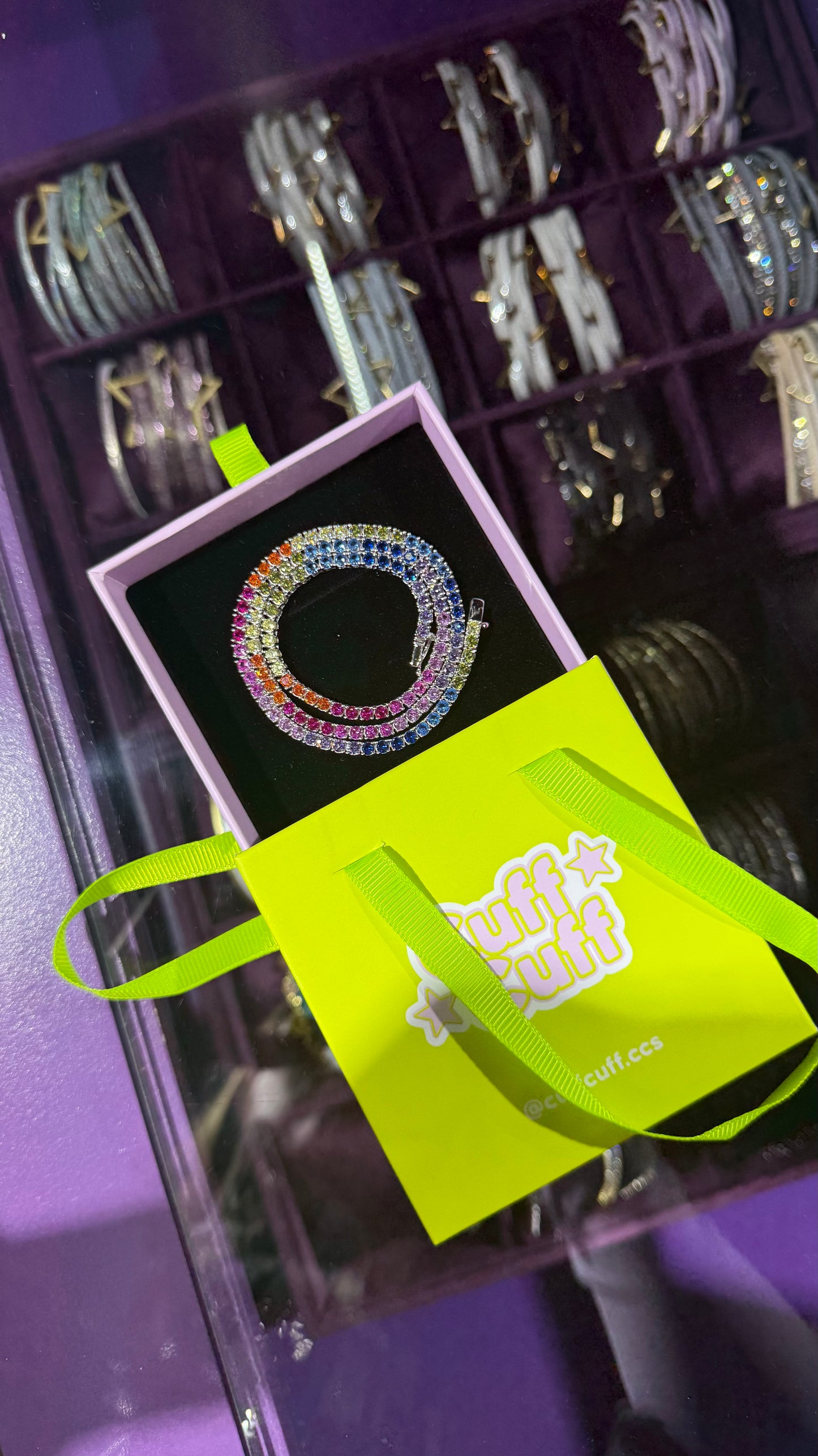 Rainbow cuff - Plata de ley 925