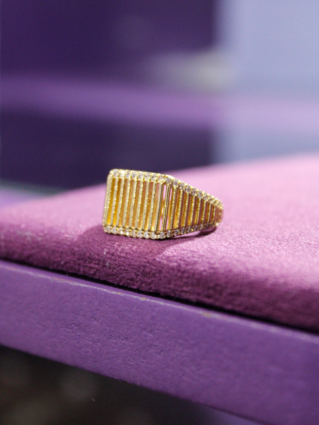 Radiant Lines Ring - Plata de ley 925