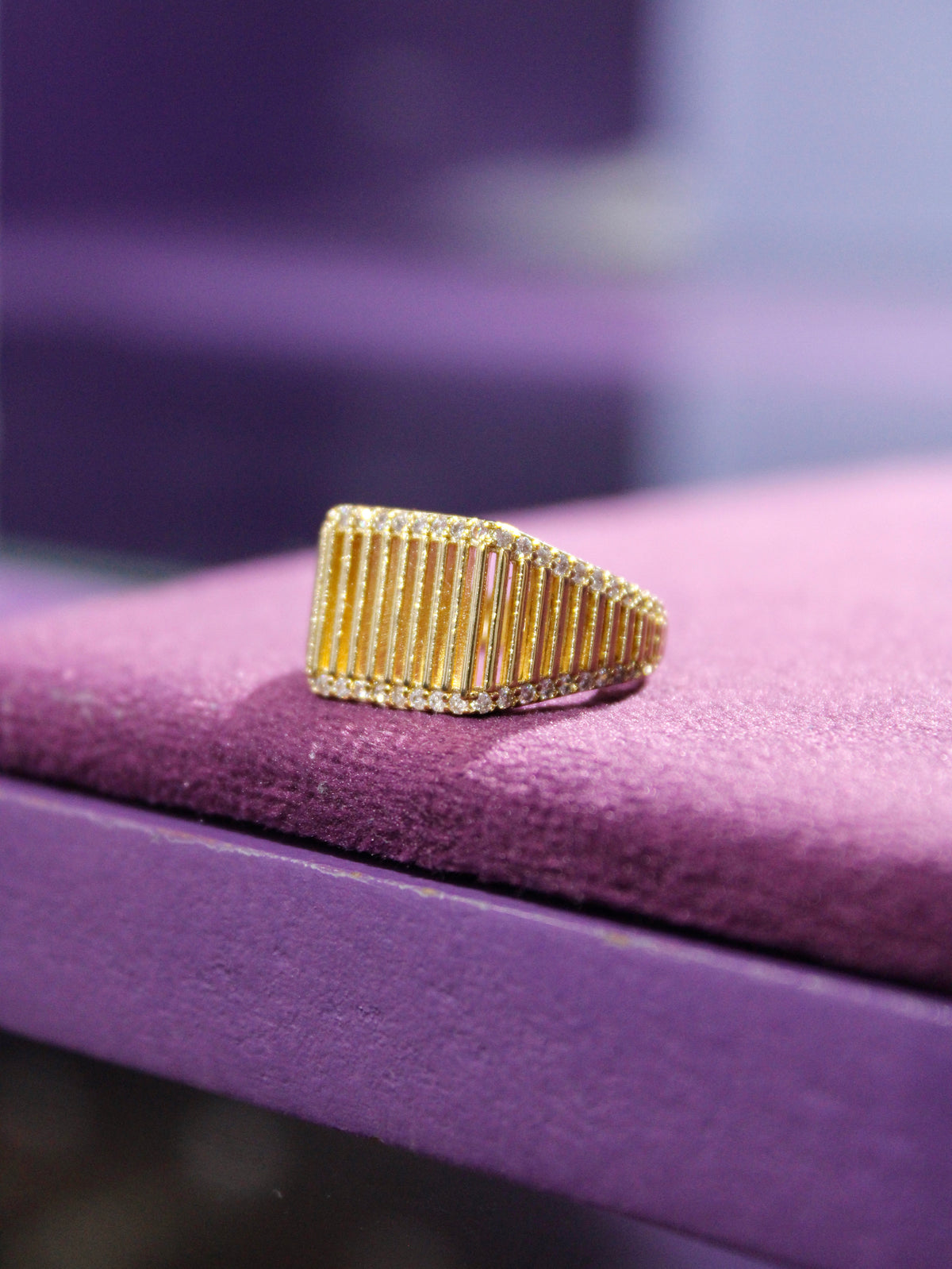 Radiant Lines Ring - Plata de ley 925