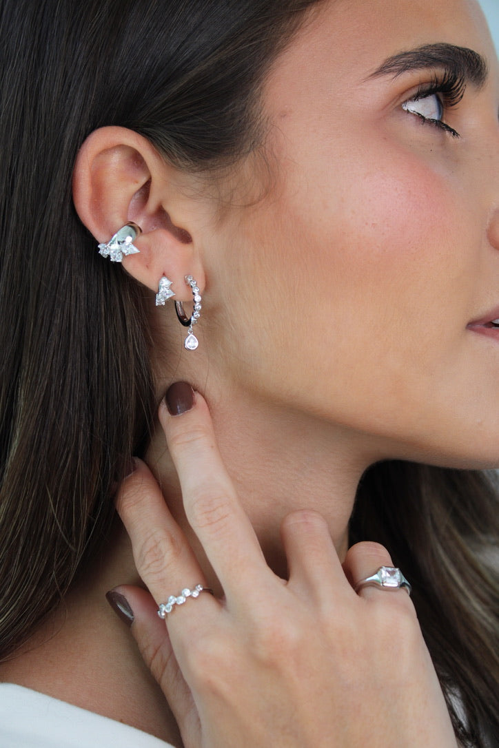 Lumi Drop Ear cuff - PLATA 925