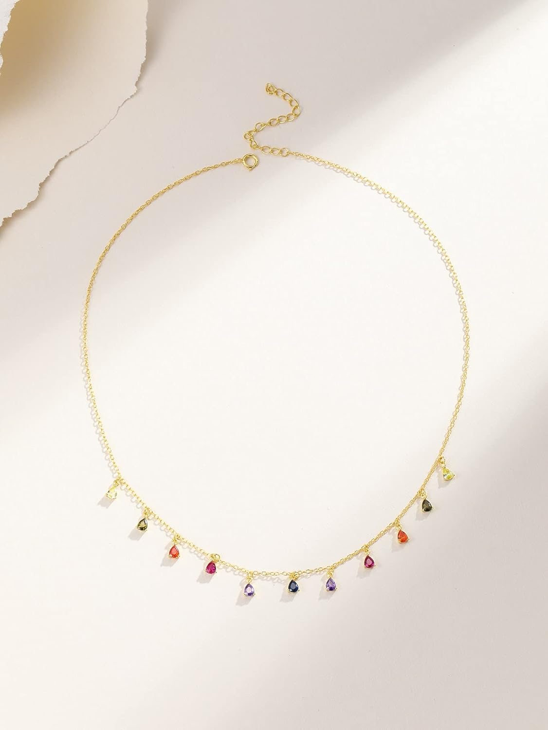Collar Rainbow cristals - Plata de ley 925