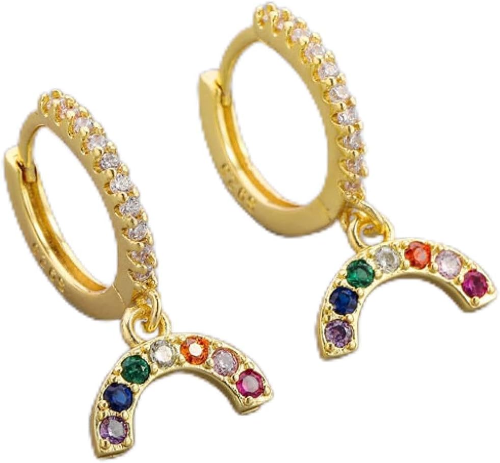 Mini rainbow earring - Plata de ley 925