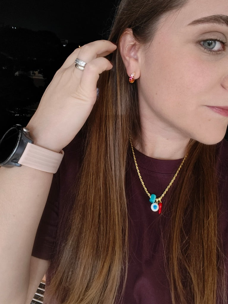 The Rainbow Cuff - Asimétricos - Plata de ley 925