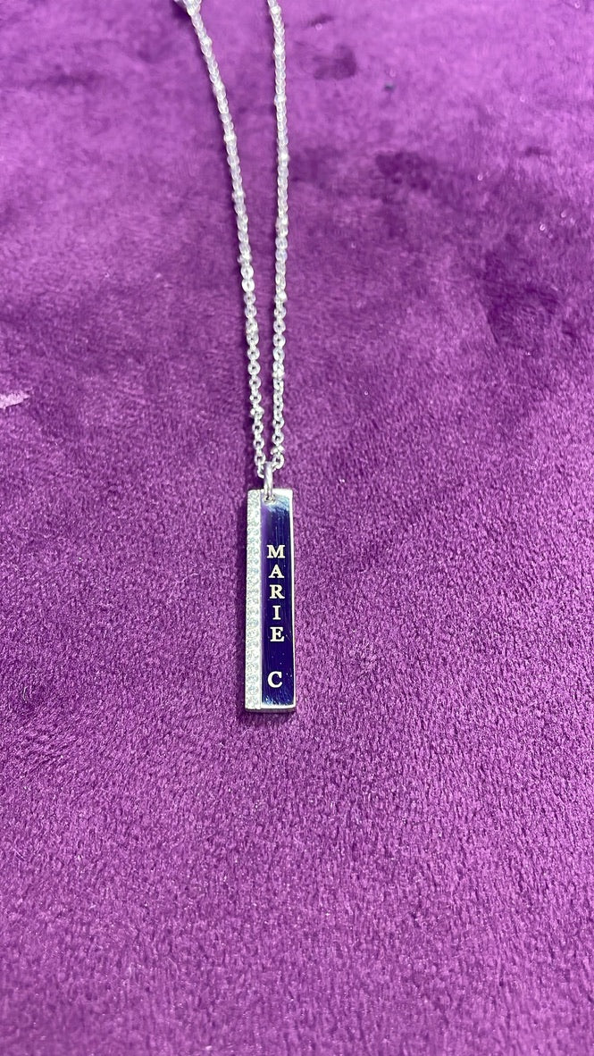 Placa rectangular vertical para personalizar con láser