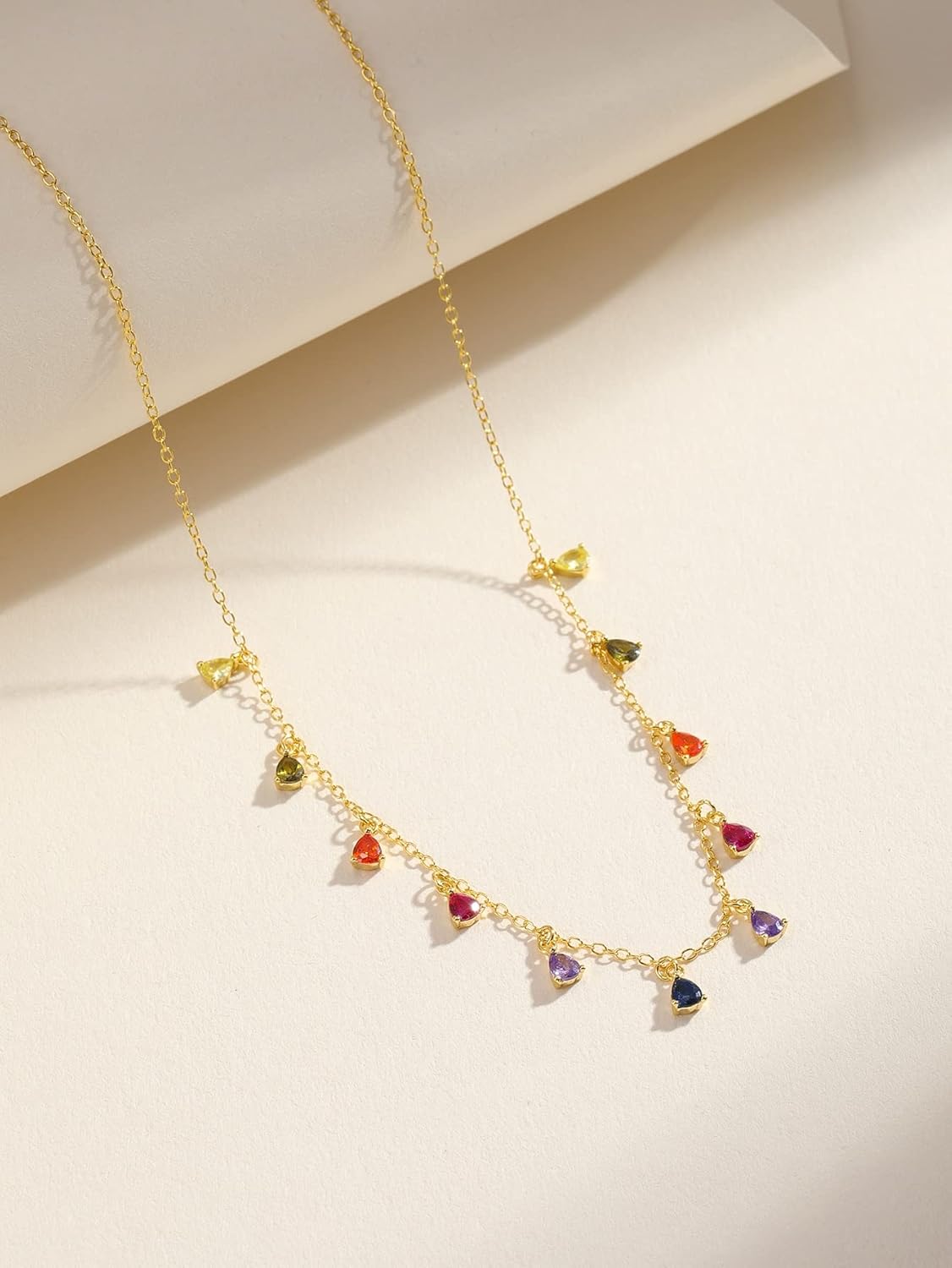 Collar Rainbow cristals - Plata de ley 925