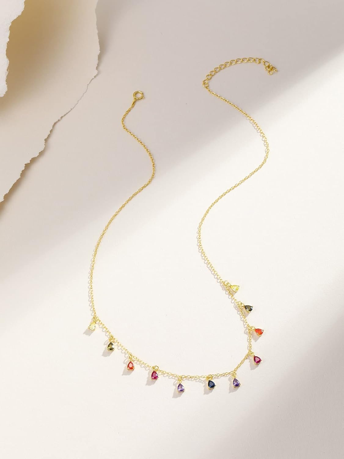 Collar Rainbow cristals - Plata de ley 925