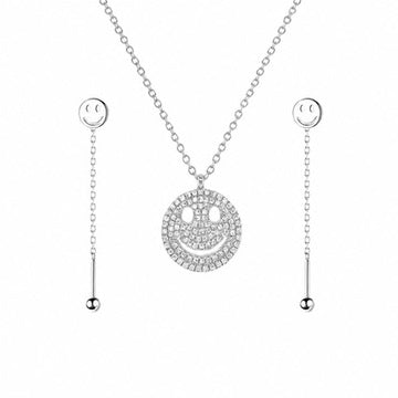 Set smiley face - Plata de ley 925
