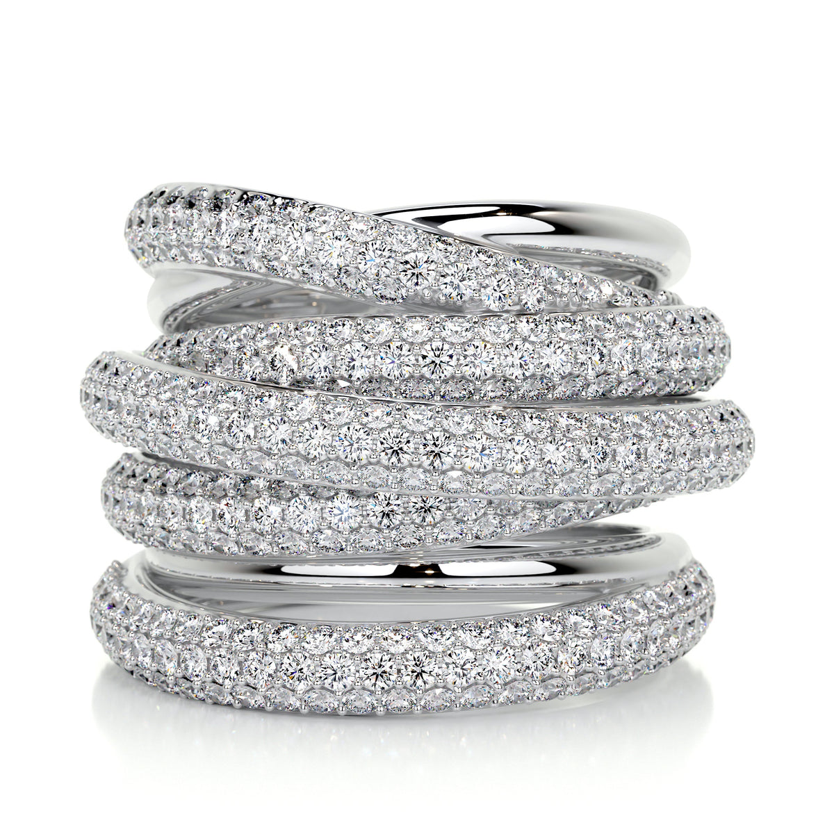 Anillo mil tiras - plateado