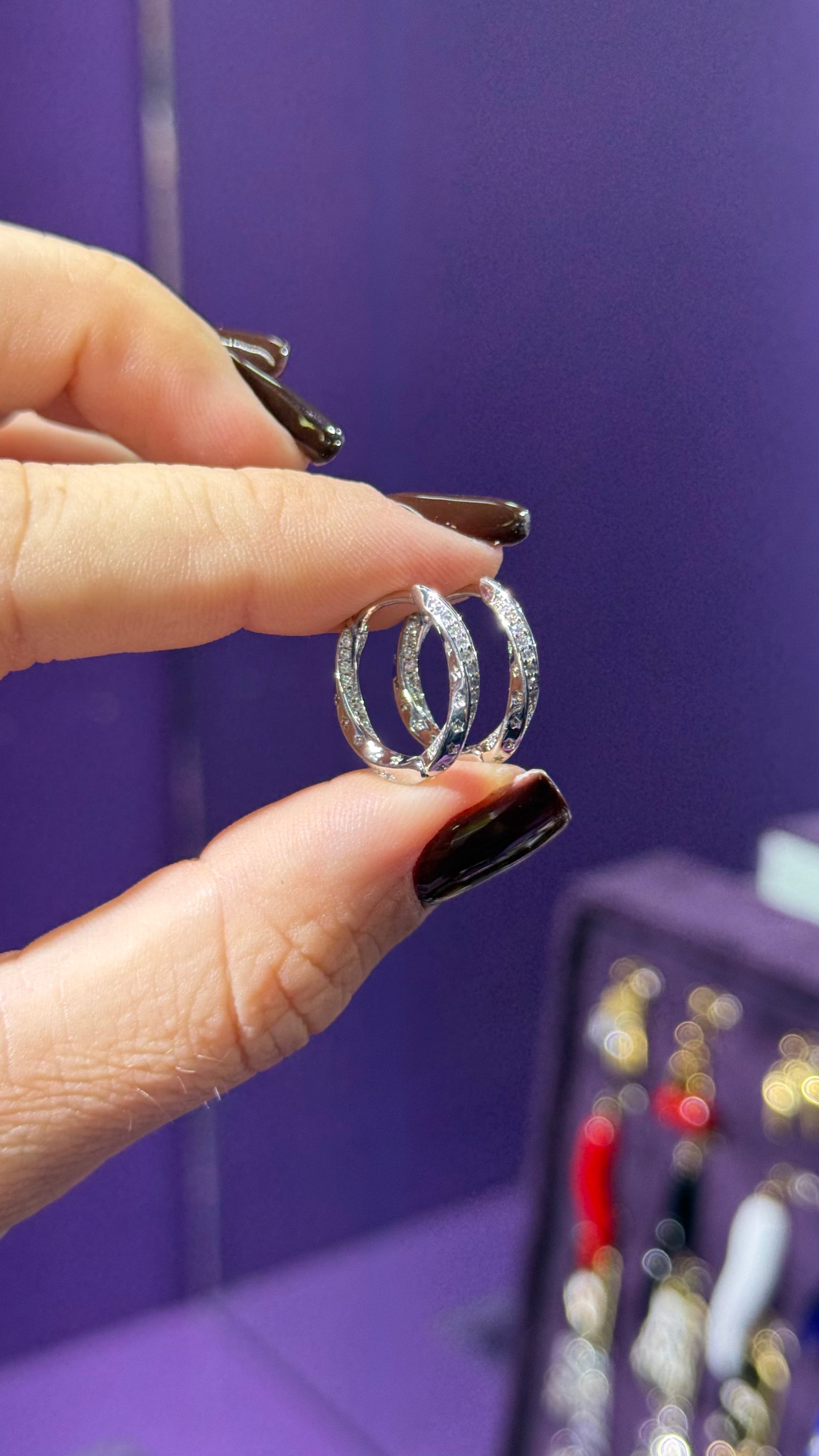 Star hoops - Plata de ley 925