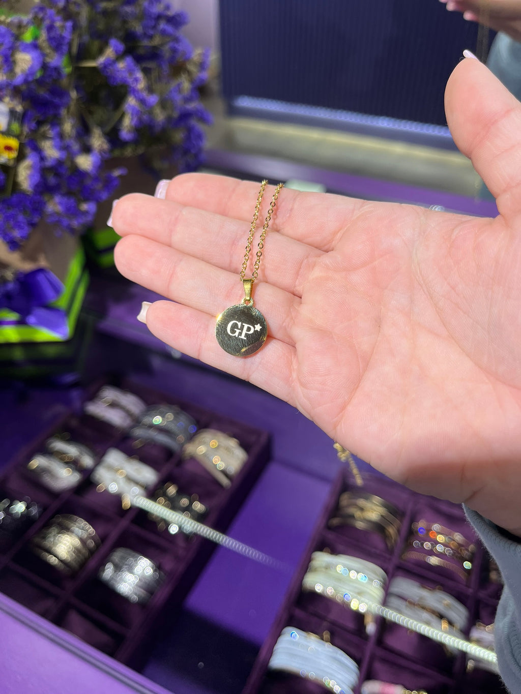 Placa círculo para personalizar con láser - 3 tamaños