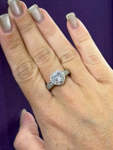 Anillo de corazón - Plata de Ley 925