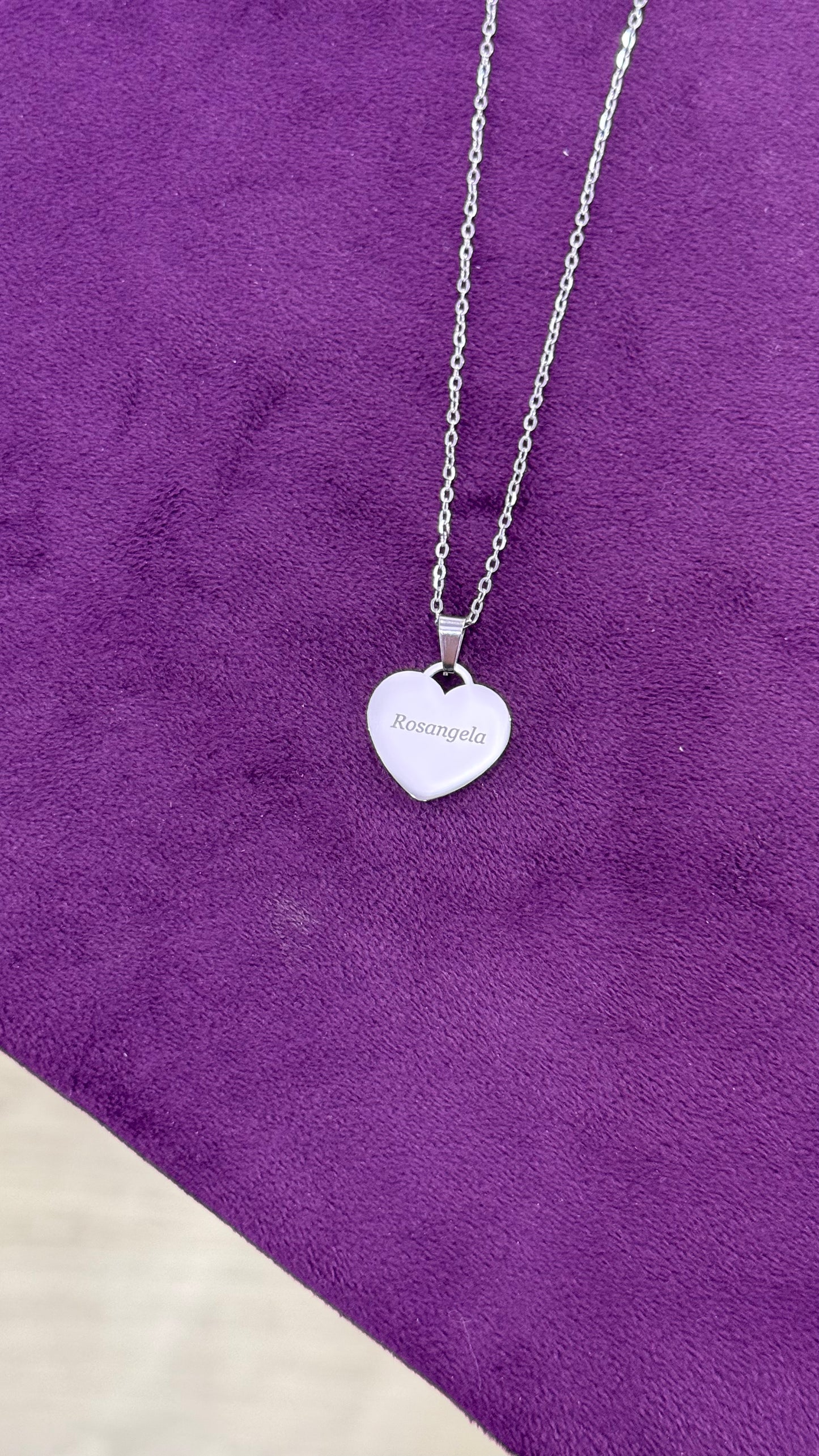 Placa corazón para personalizar con láser