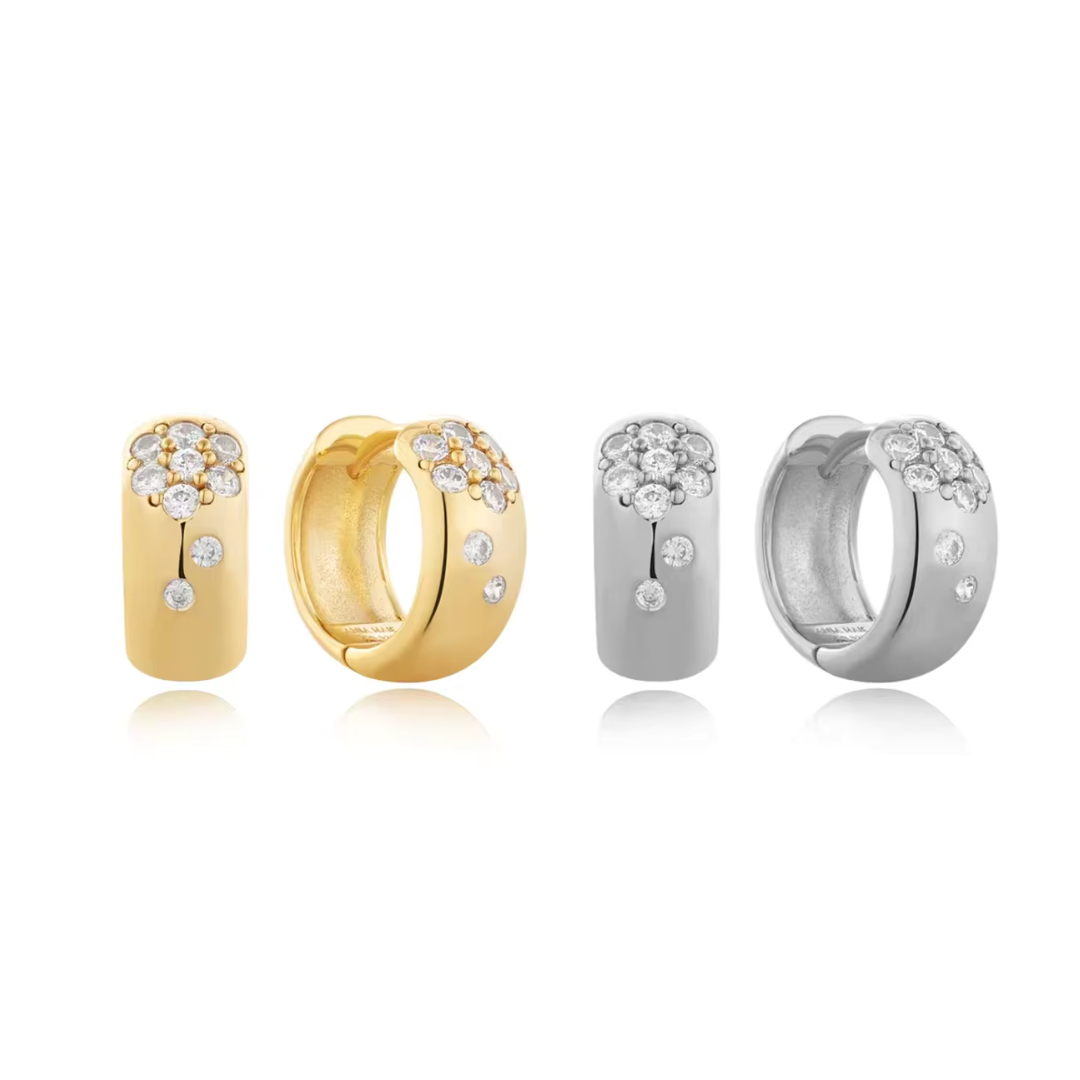 Zarcillos Flora Drop - Plata de ley 925