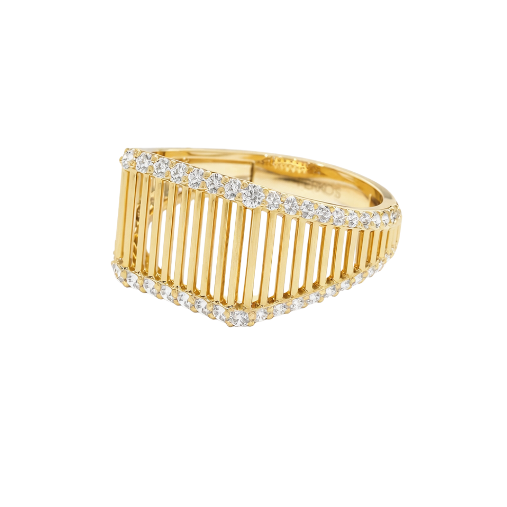 Radiant Lines Ring - Plata de ley 925