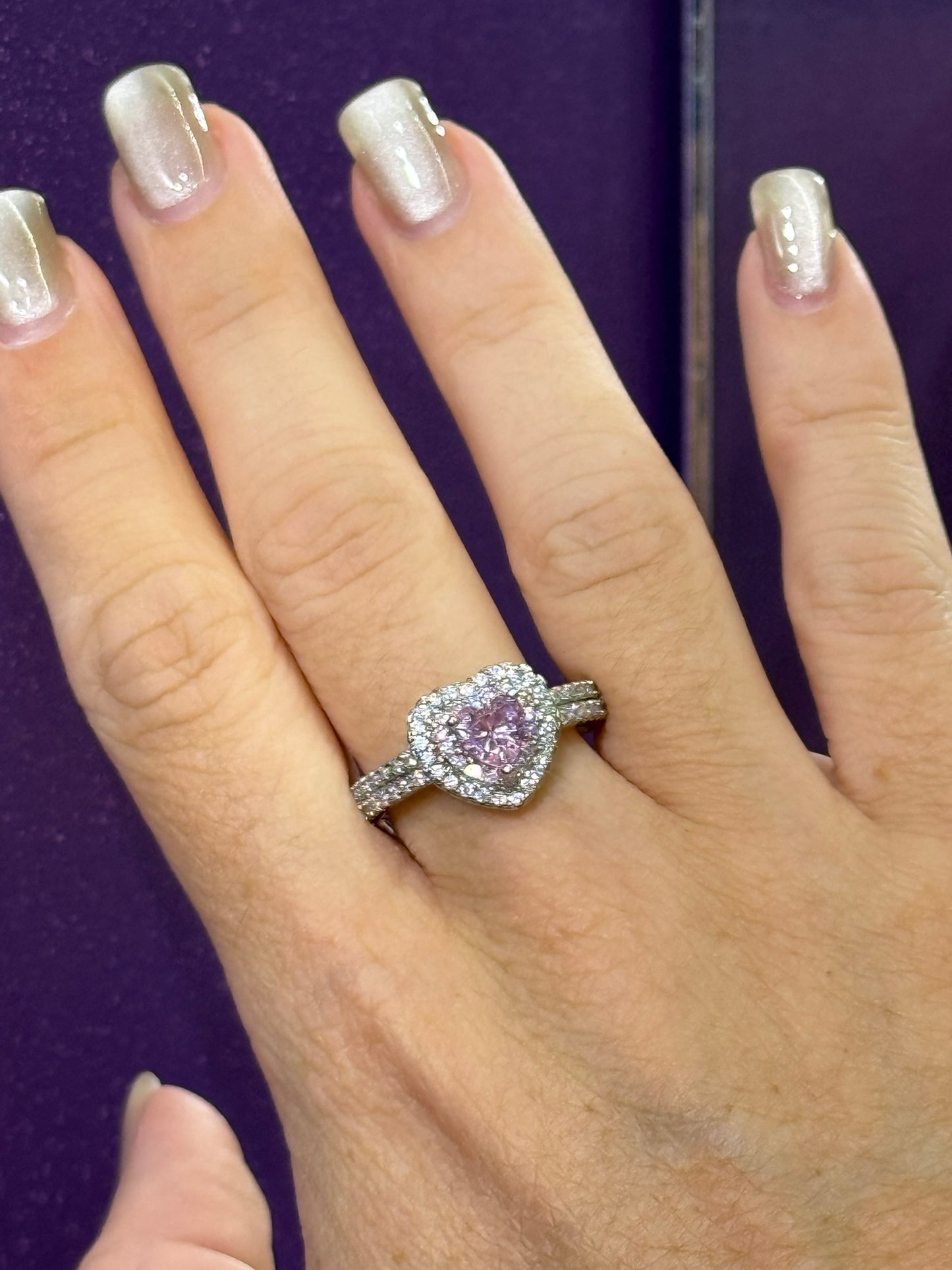 Anillo de corazón - Plata de Ley 925