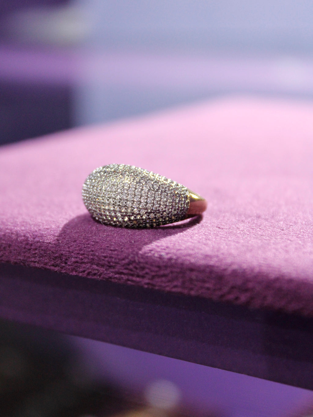 Luna Pavé Ring - Plata de ley 925