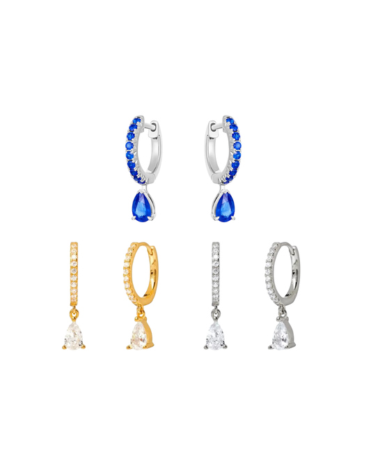 BLACK FRIDAY⚡️🖤 Gota de cristal - Plata de ley 925