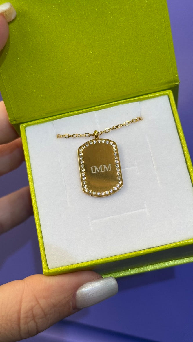 Placa rectangular para personalizar con láser