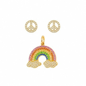 Set peace & rainbow