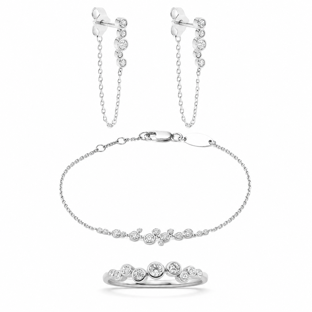 Set Spark Dots- Plata de ley 925