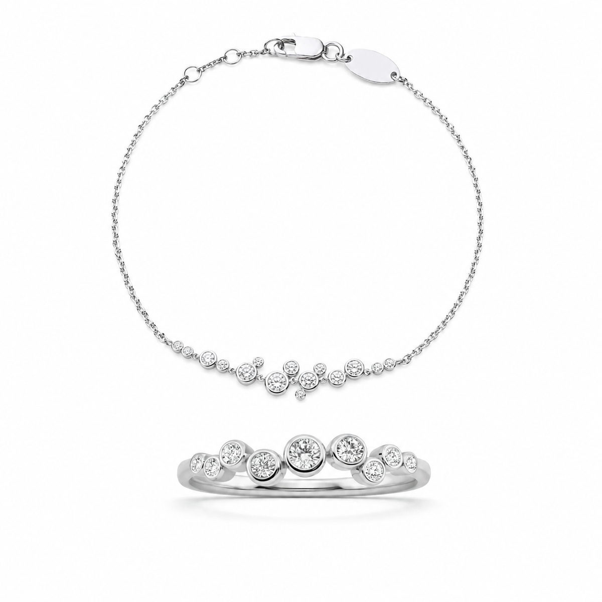 Set Spark Dots Classic- Plata de ley 925
