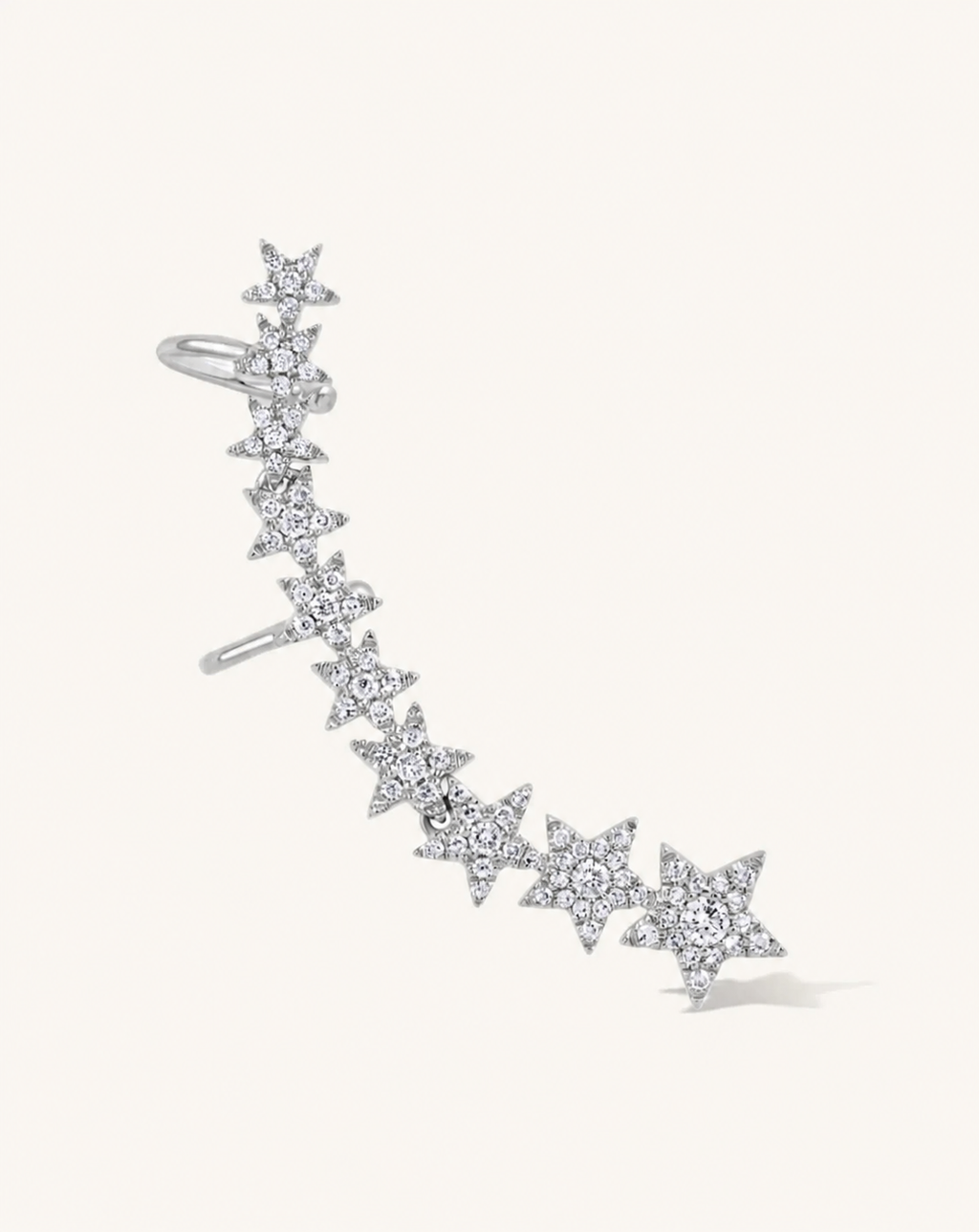 Starfall Ear Cuff - incluye el broche de flecos