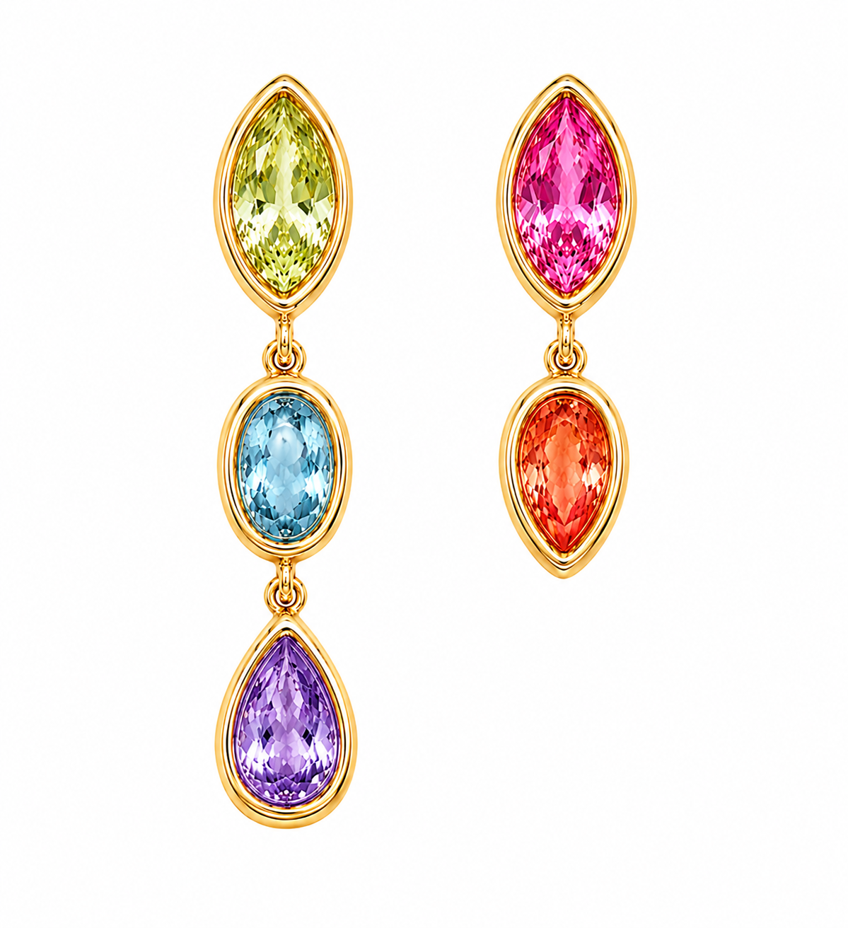Asymmetric Emerald Drops - PLATA 925