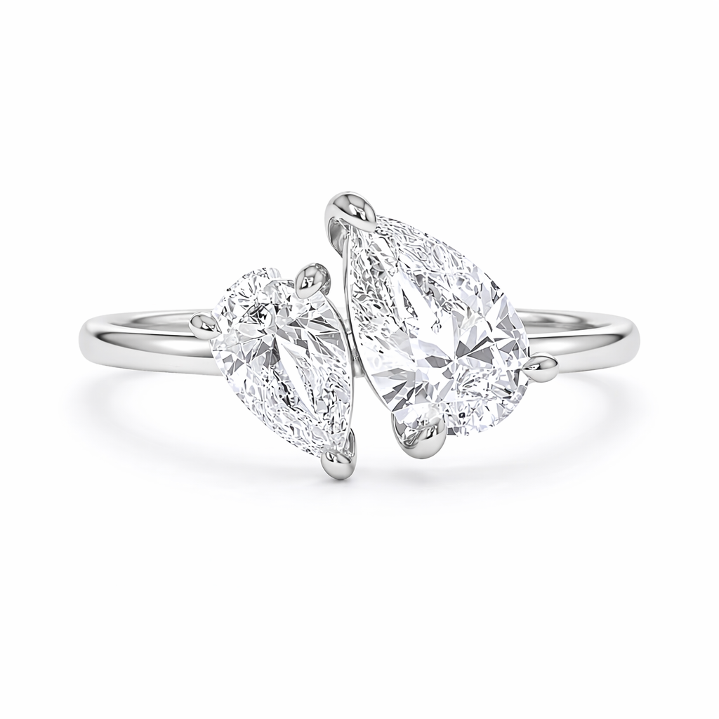 Anillo Dualidad - baño de plata