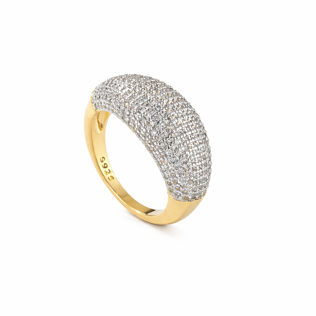 Luna Pavé Ring - Plata de ley 925