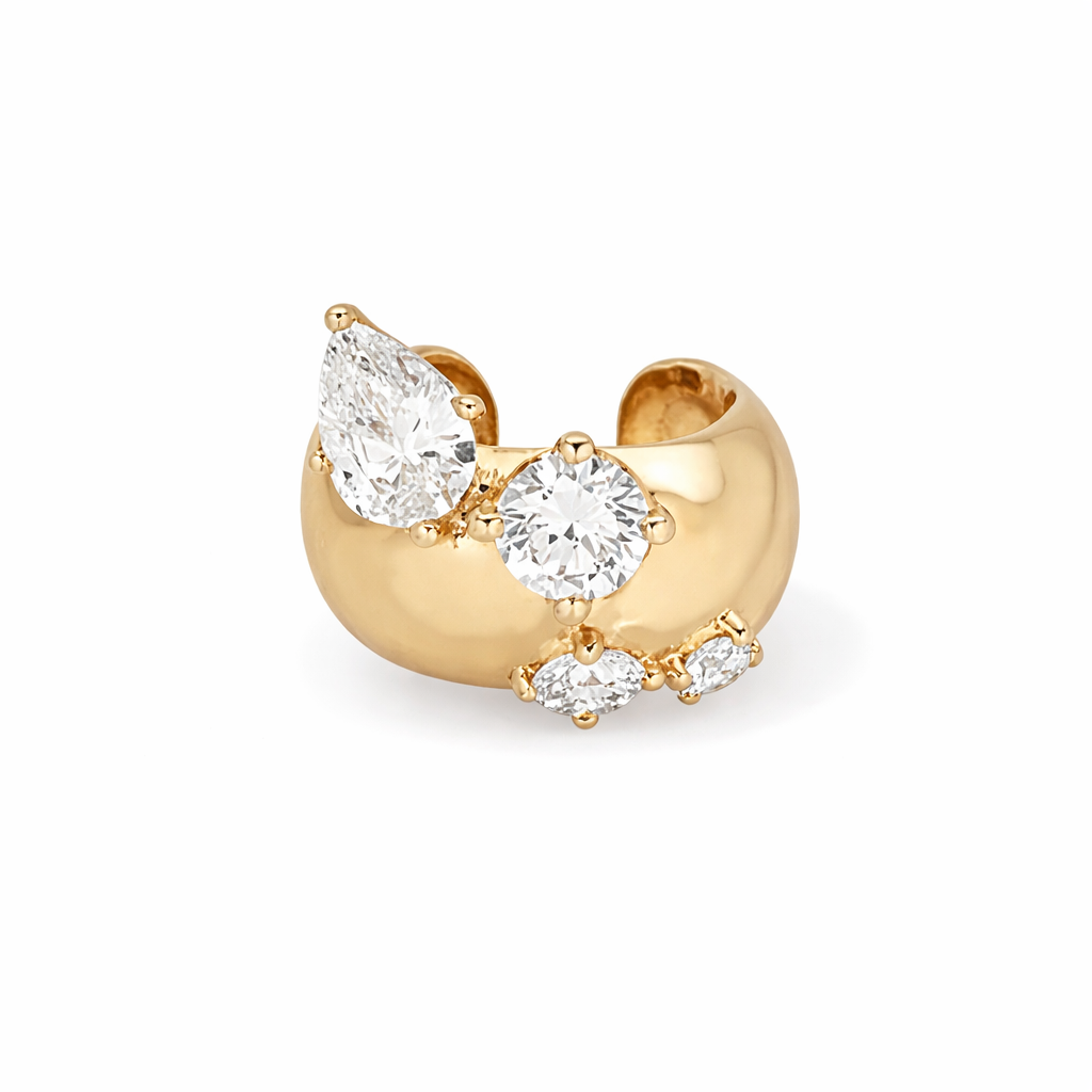 Lumi Drop Ear cuff - PLATA 925