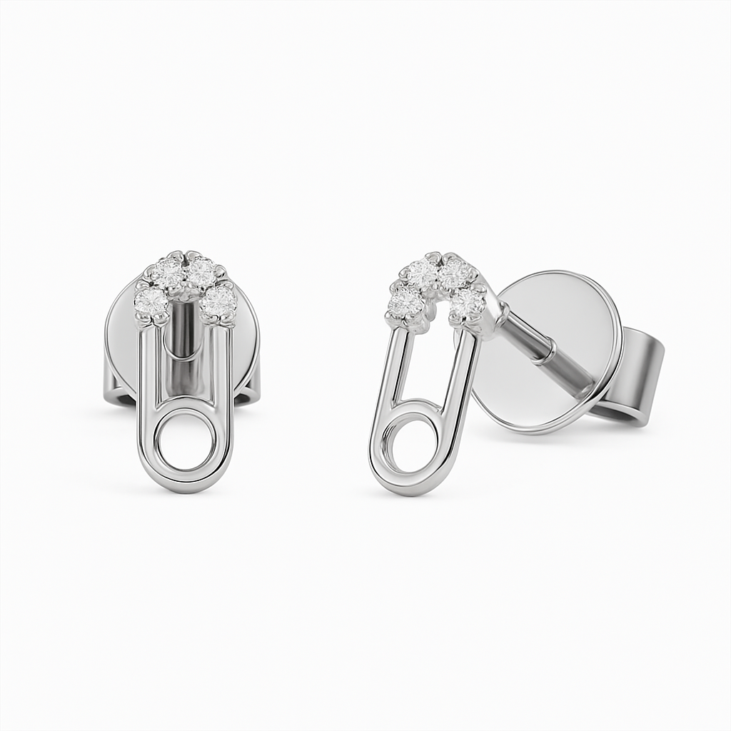 Stud de clip - Plata de ley 925