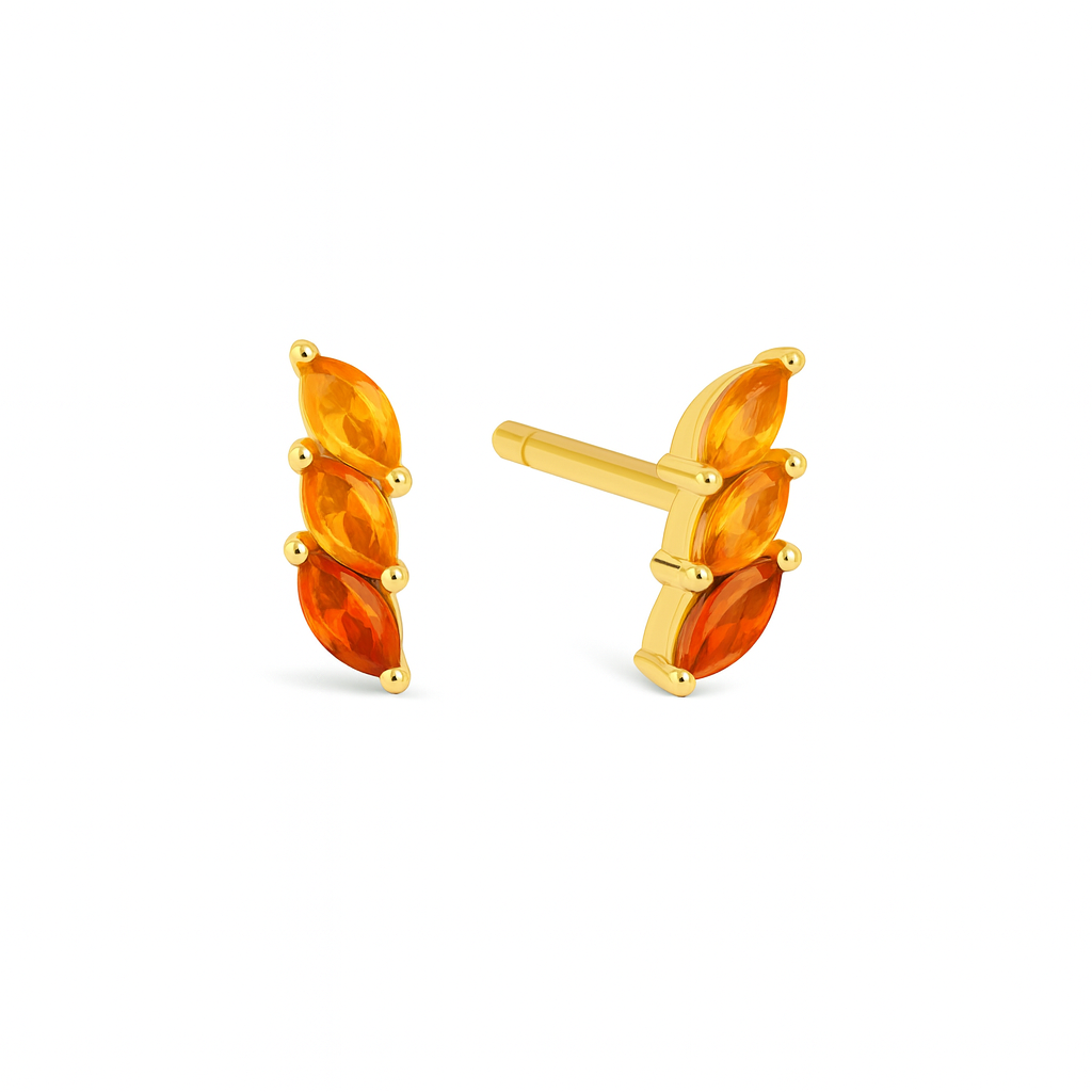 Stud Rainbow Cuff  - Plata de ley 925