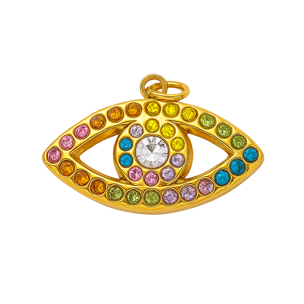Dije de ojo multicolor