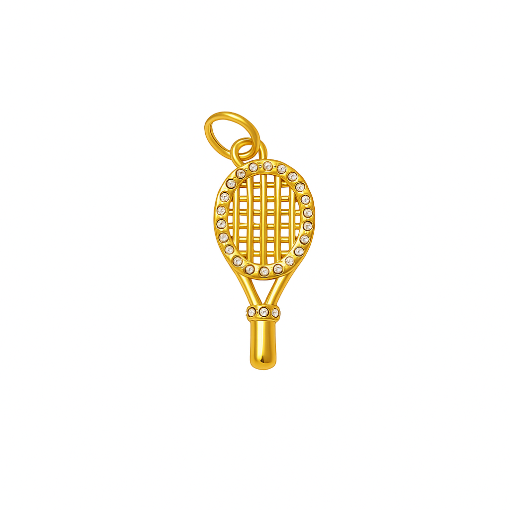 Dije de raqueta de tenis