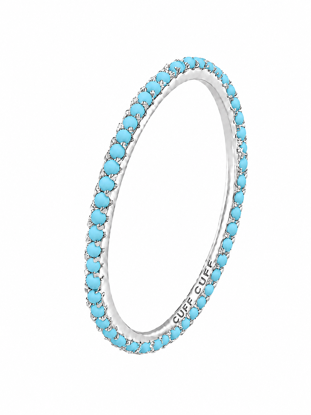 Infinity band anillo turquesa - Plata de ley 925