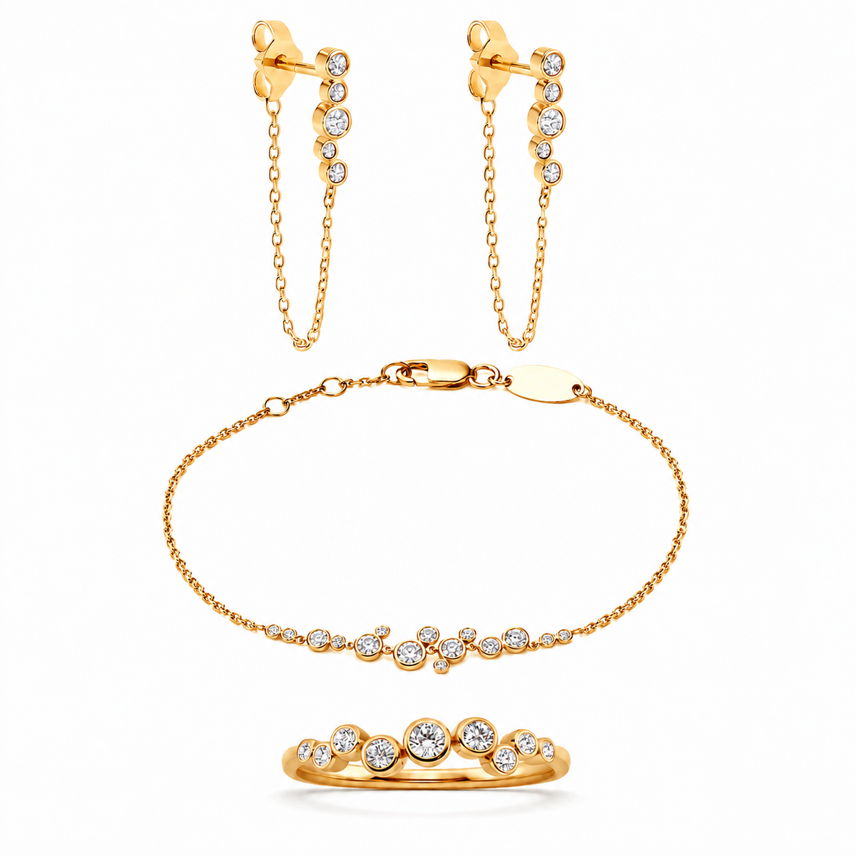 Set Spark Dots- Plata de ley 925