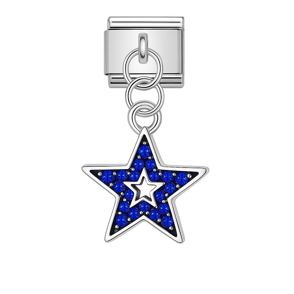 Italian bracelet colgante - estrella