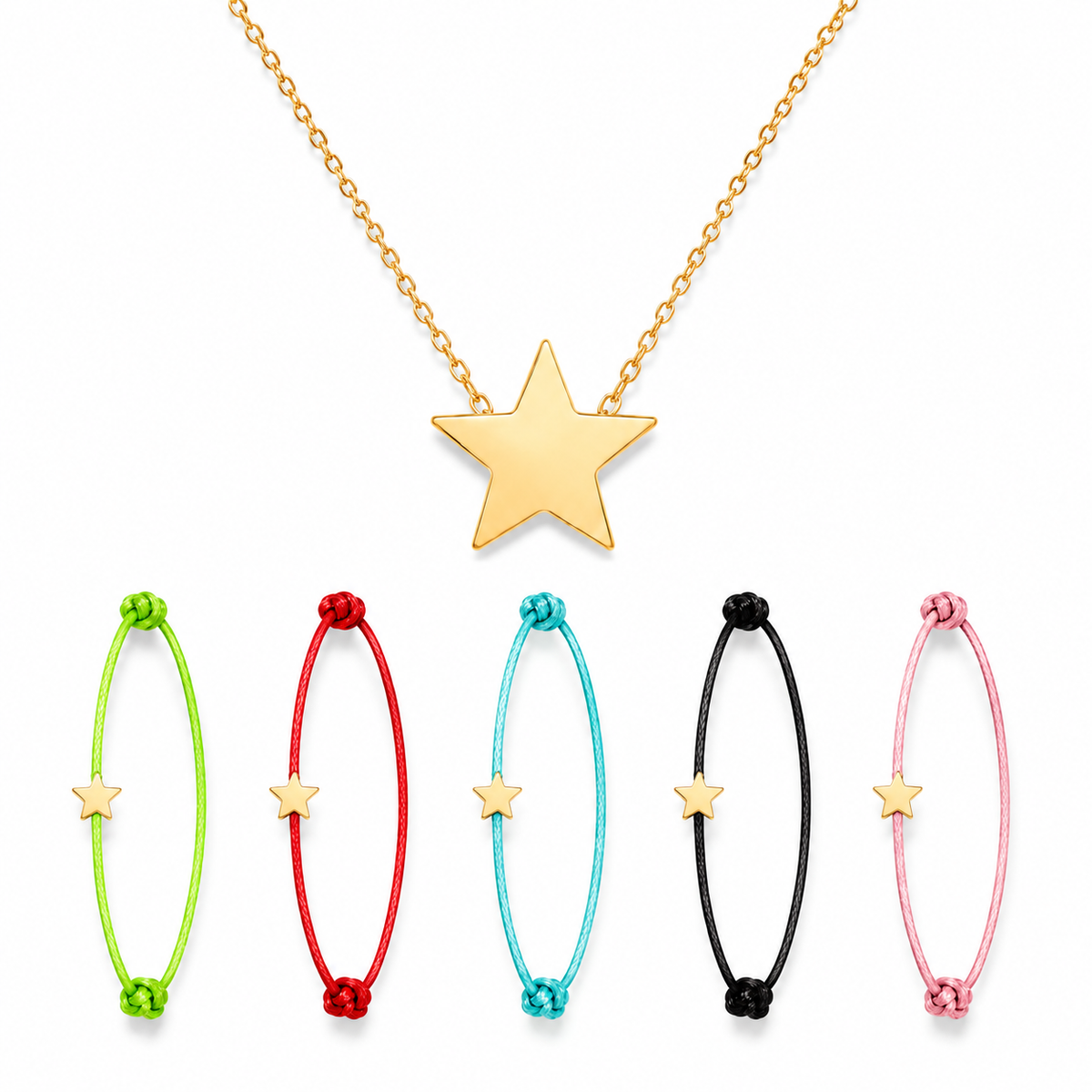 Pulsera make a wish! - set de estrellas ( El collar es personalizado )