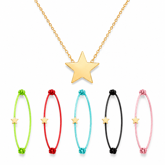 Pulsera make a wish! - set de estrellas ( El collar es personalizado )