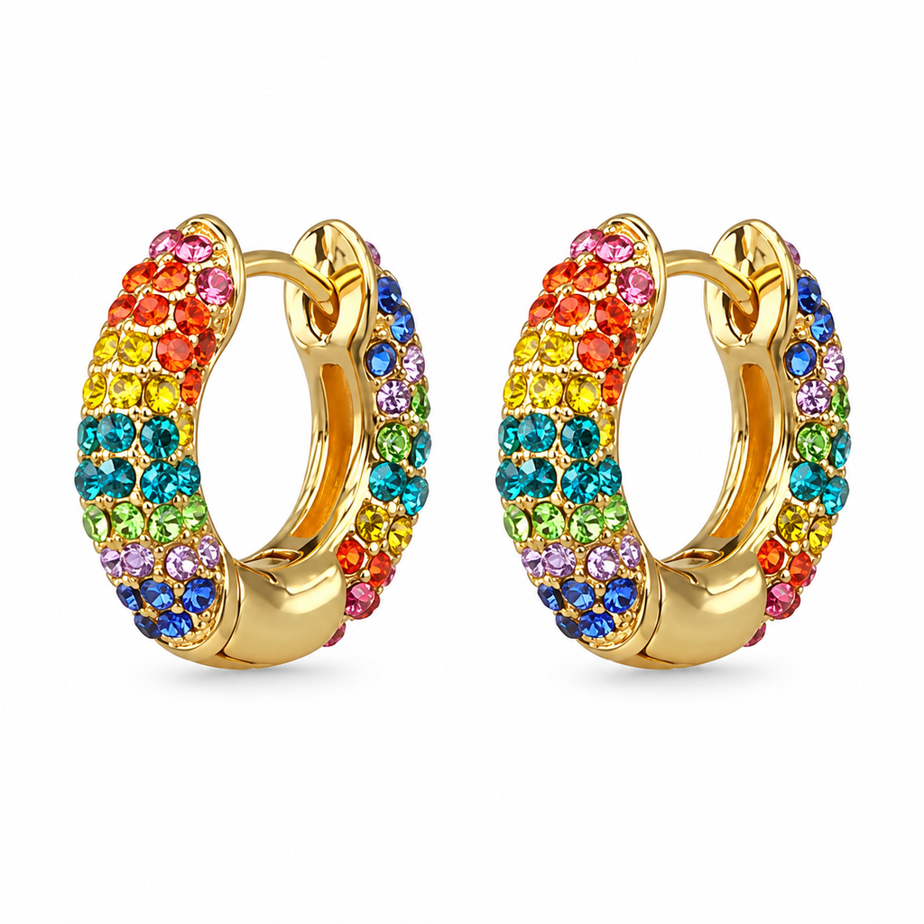 Zarcillo Oriana circones multicolor - horizontal