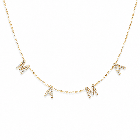 Collar MAMA brillos