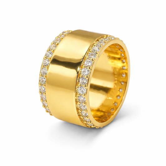 Anillo Halo Band - Plata de ley 925