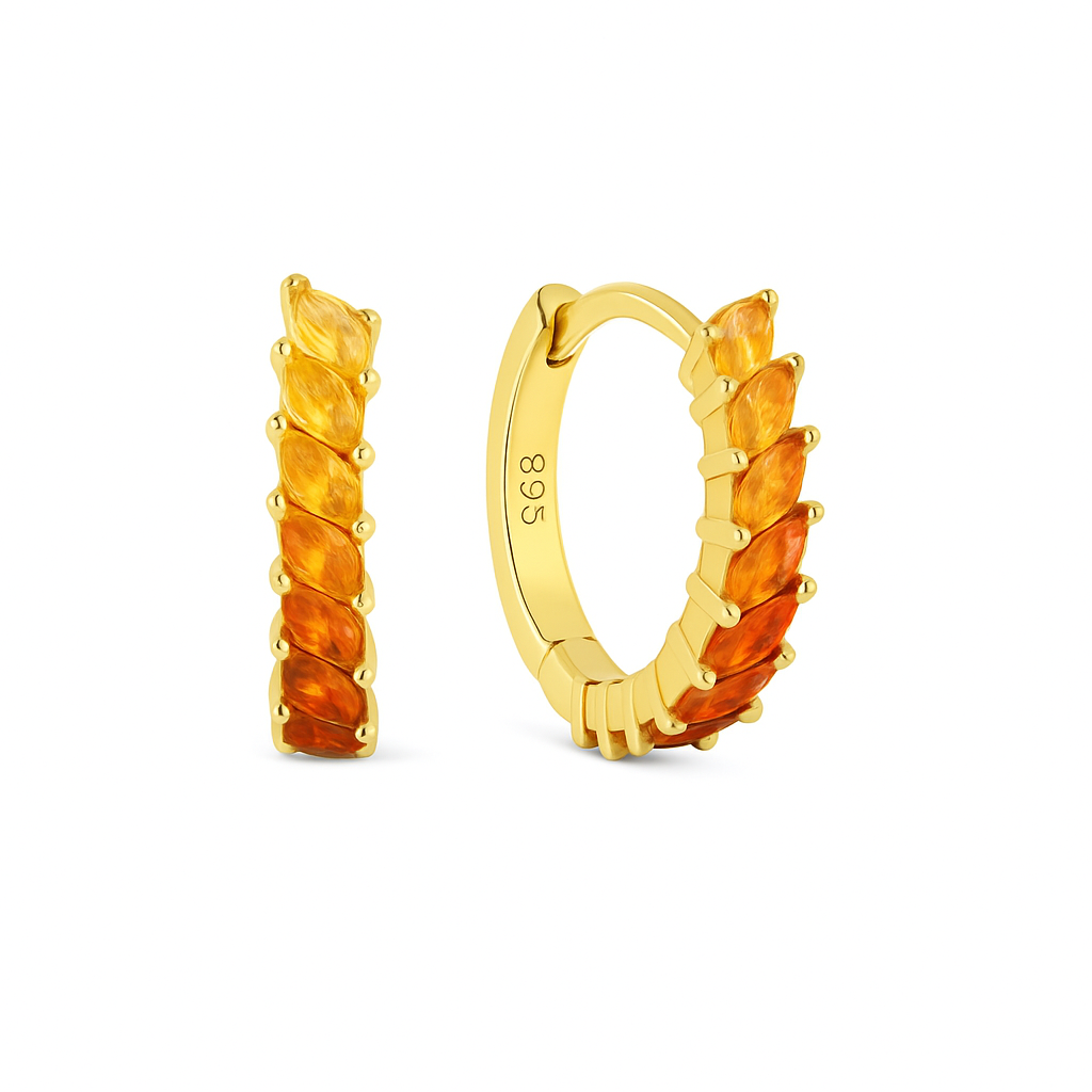 Argollas Rainbow Cuff - Plata 925