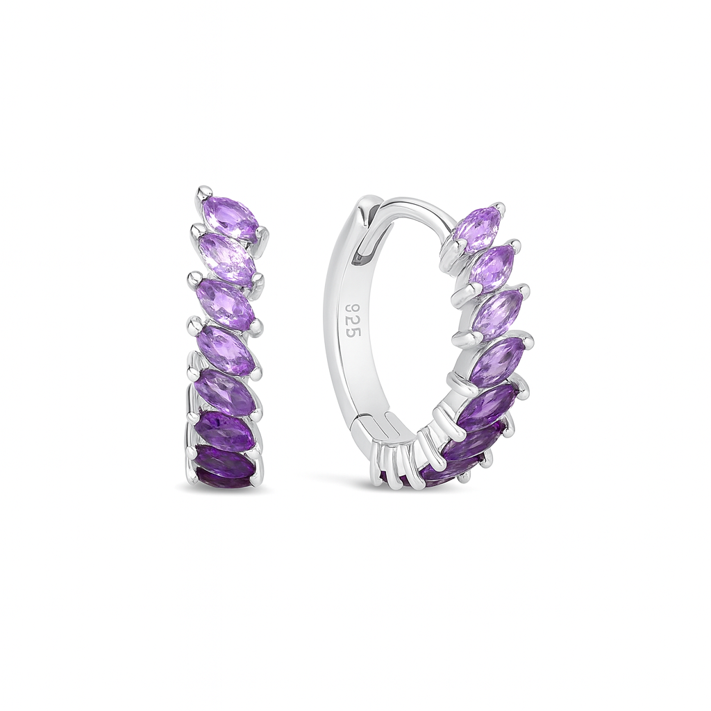 Argollas Rainbow Cuff - Plata 925
